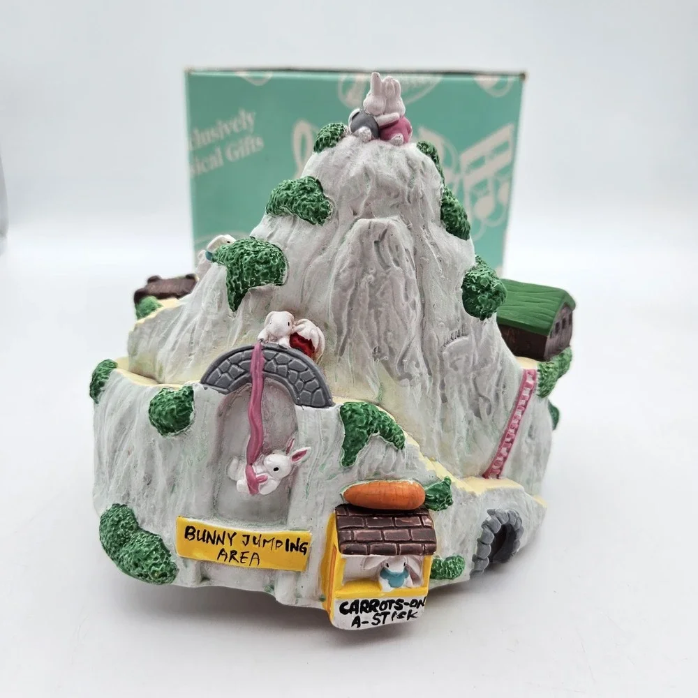 San Francisco Music Box Company Easter Bunny Bay Eggcup Regatta Magnetic Twirly